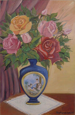 Jarra com rosas