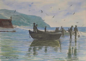Pescadores em Sesimbra