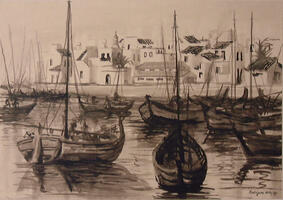 Barcos em Olhão