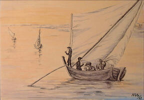 Barcos em Olhão
