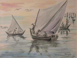 Barcos em Olhão