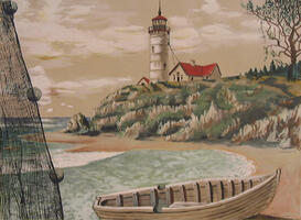 Paisagem com farol