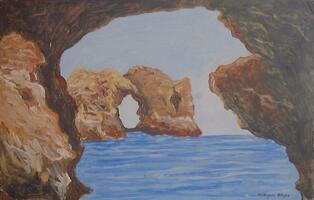 Grutas à beira mar